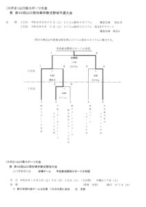 山口県スポーツ大会 兼 第４２回山口県知事杯軟式野球大会（スポ少）